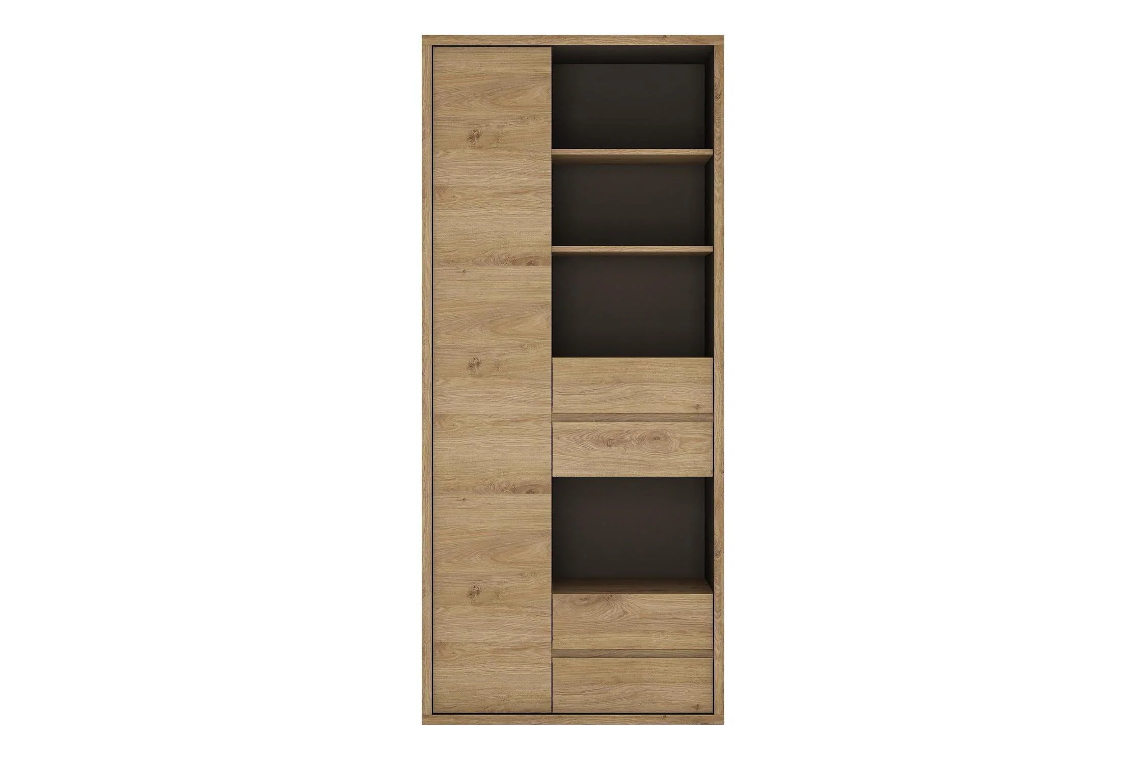 Shetland Tall Wide 1 Door 4 Drawer Bookcase - Image 2
