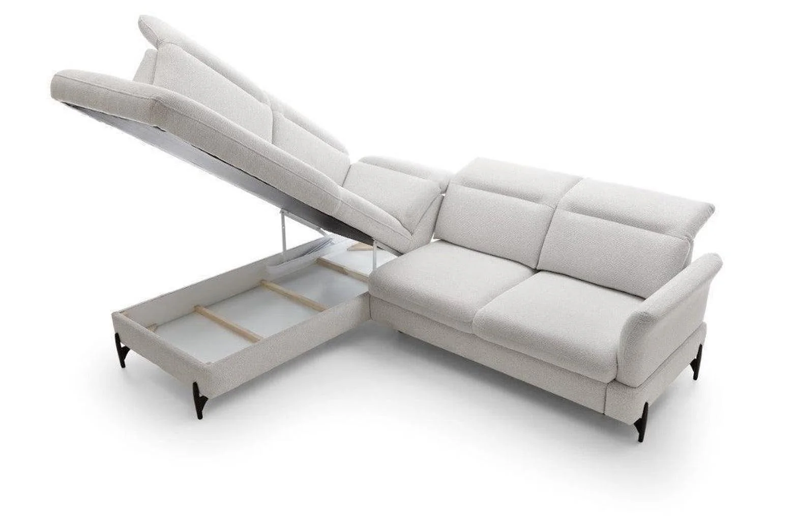 Sienna 2 Corner Sofa Bed With Storage - Image 3