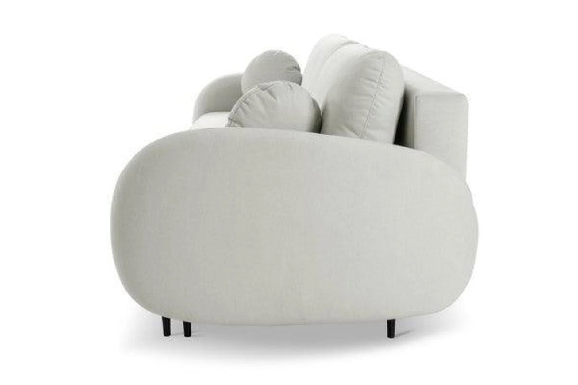 Soft 3 Seater Sofa Bed With Storage - Image 3