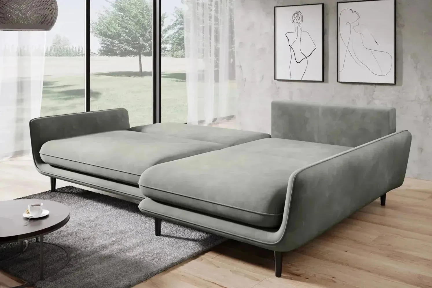 Solano Corner Sofa Bed With Storage - Image 2
