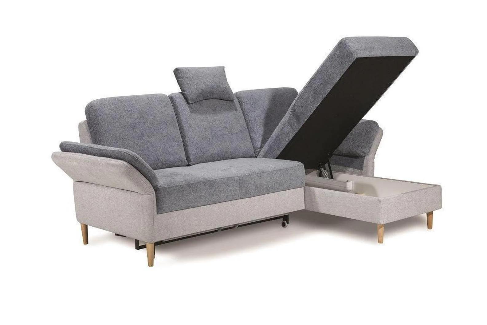 Sori Corner Sofa Bed With Storage - Image 4