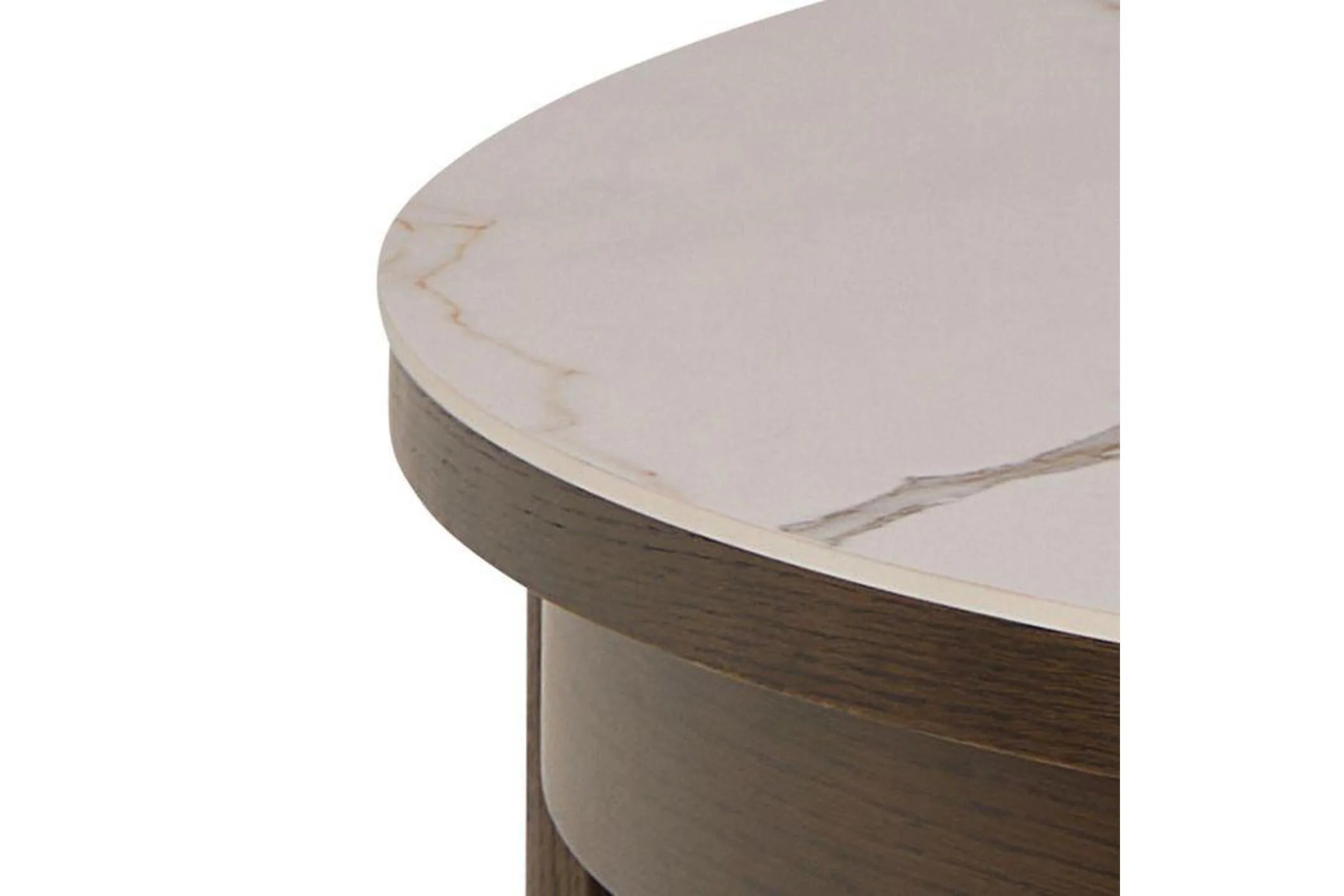 Southampton Round Extendable Dining Table in Cream Ceramic 120cm - Image 4