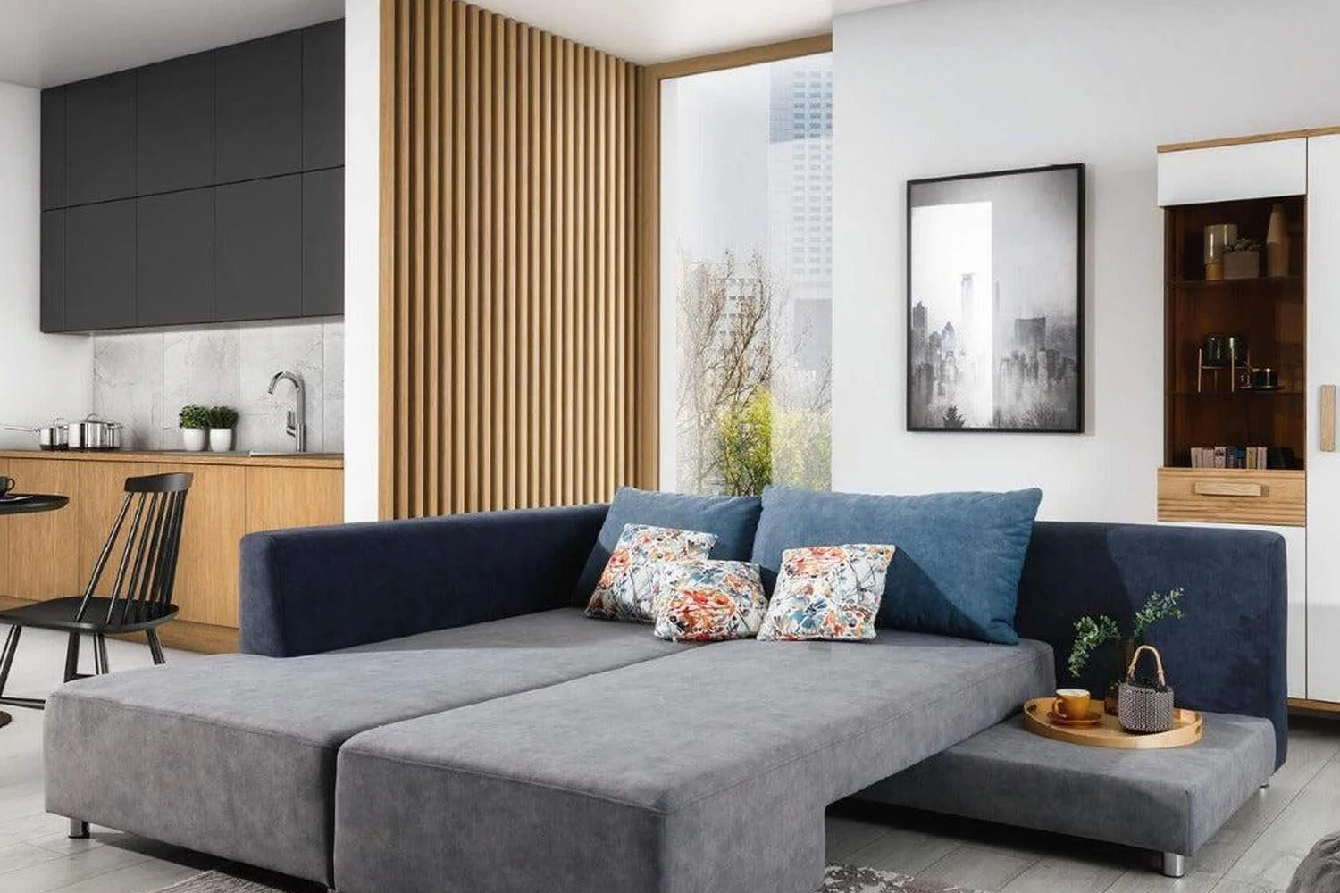 Split Corner Sofa Bed - Image 2