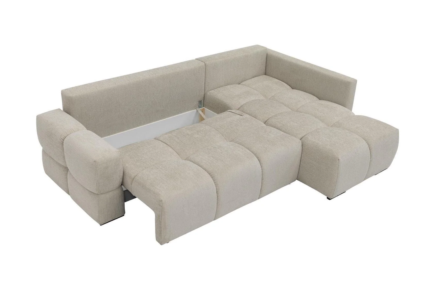 Taremi Corner Sofa Bed With Storage - Image 4
