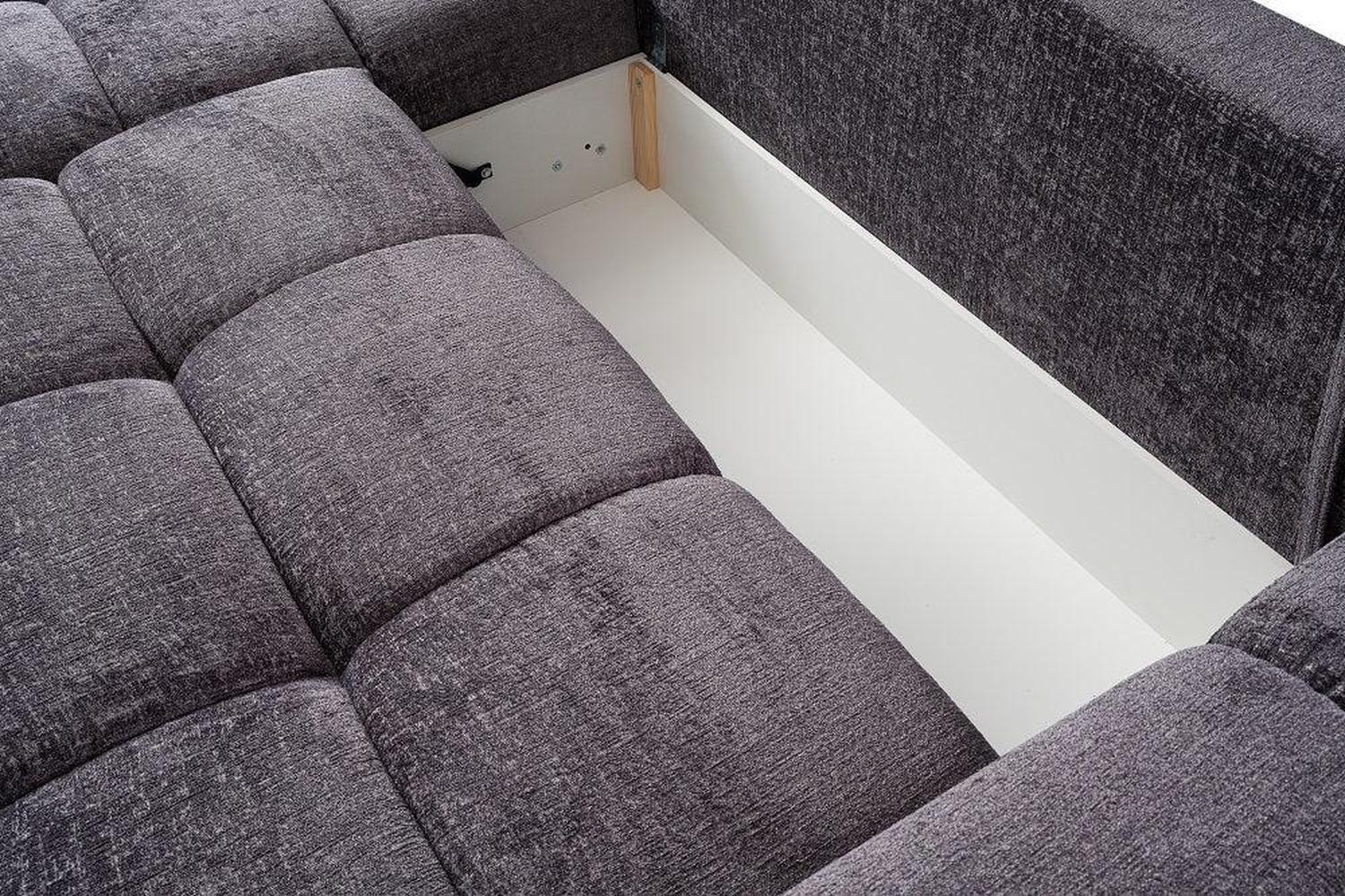 Taremo Corner Sofa Bed Longchair With Storage - Image 4