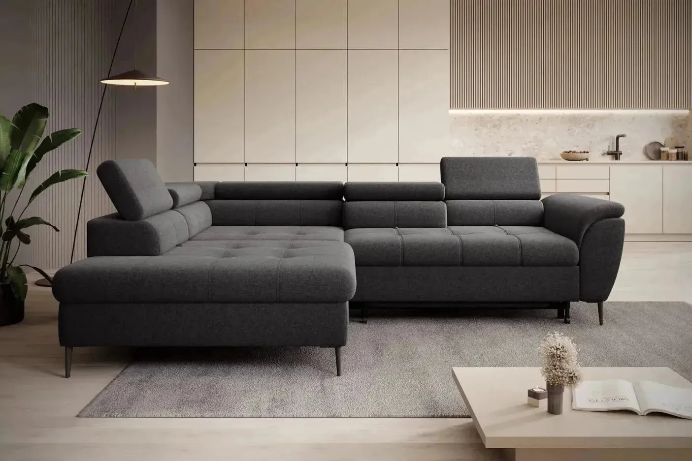 Tempo Corner Sofa Bed With Storage