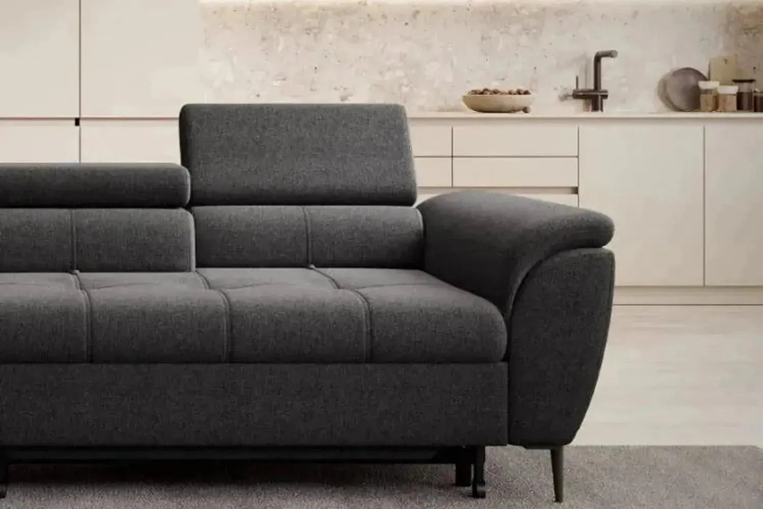 Tempo Corner Sofa Bed With Storage - Image 4