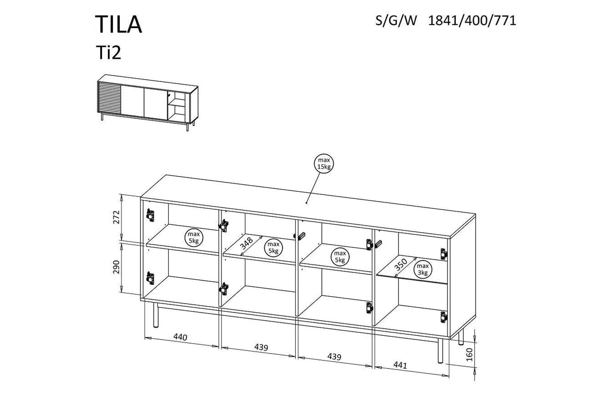Tila Ti2 Sideboard - Image 4