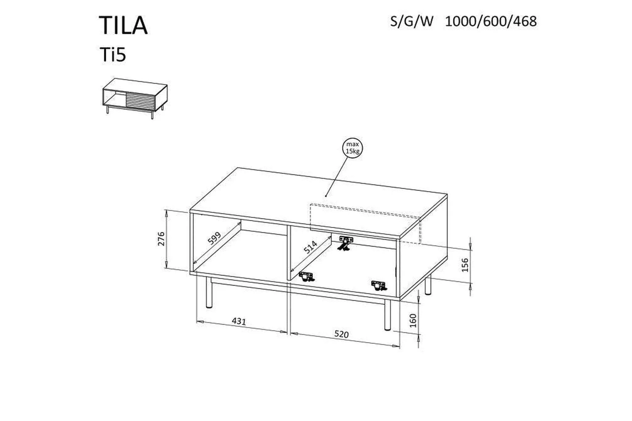 Tila Ti5 Coffee Table - Image 5