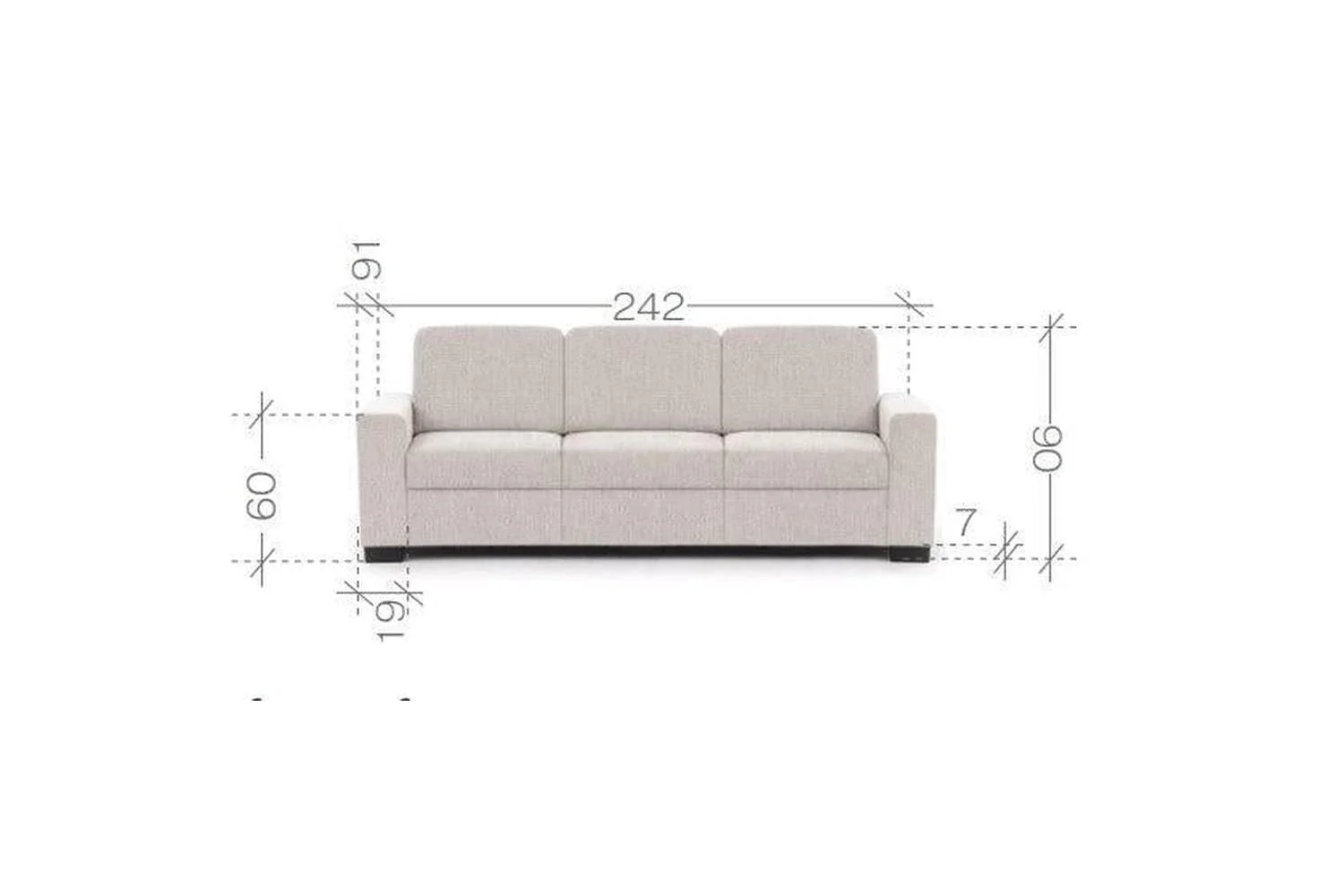 Torentino 3 Seater Sofa - Image 4