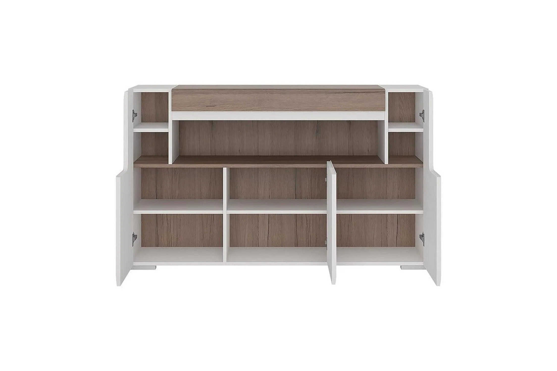 Toronto 3 Door Sideboard With Open Shelving (Inc. Plexi Lighting) - Image 4