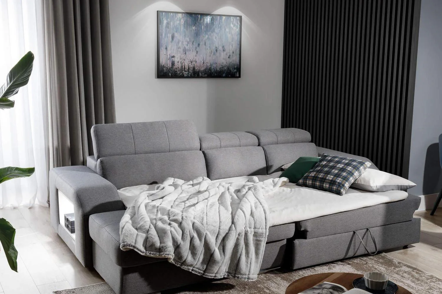Tulon Corner Sofa Bed With Storage - Image 3