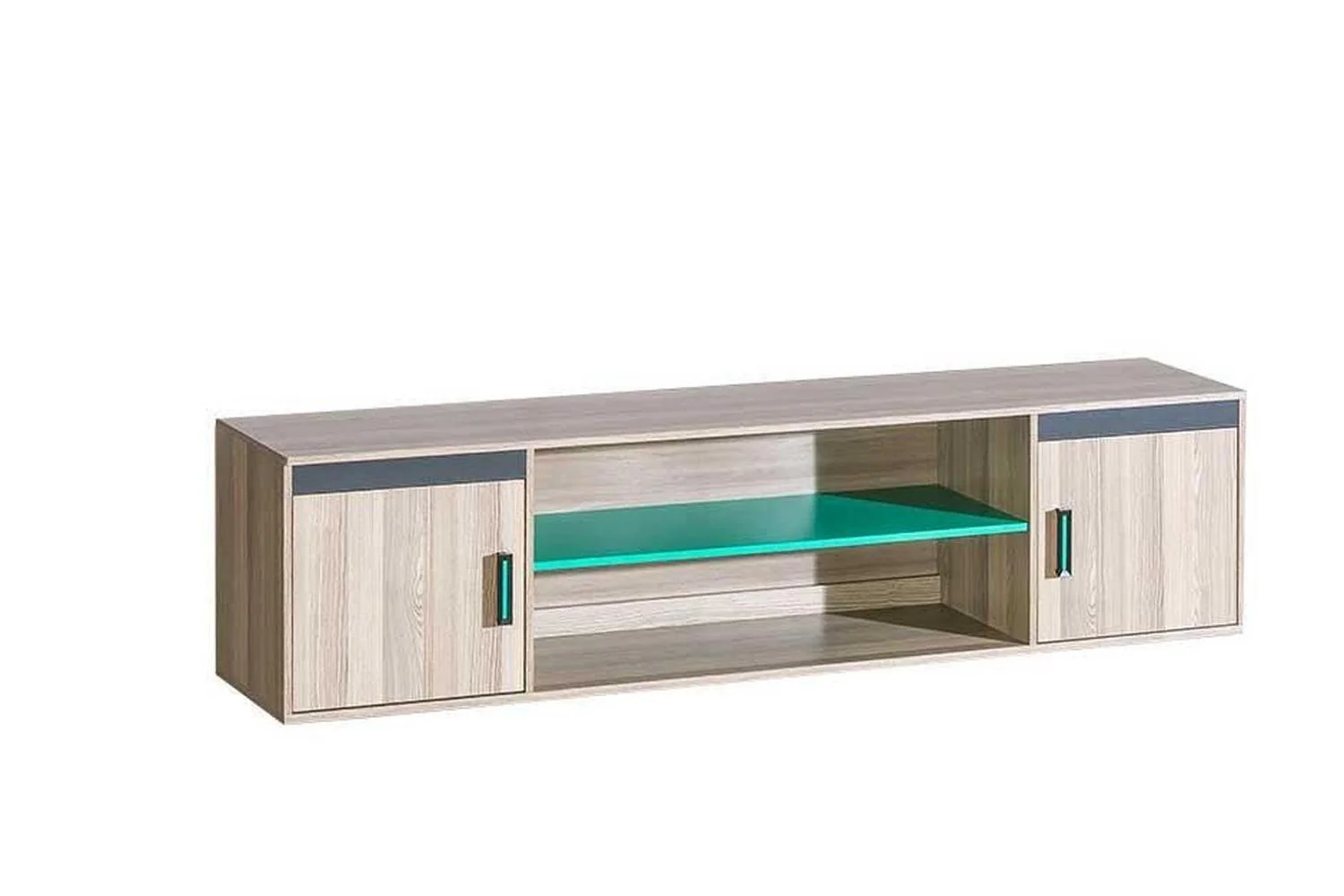 Ultimo U17 Express Delivery Desk Top Dark Coimbra Ash/Green