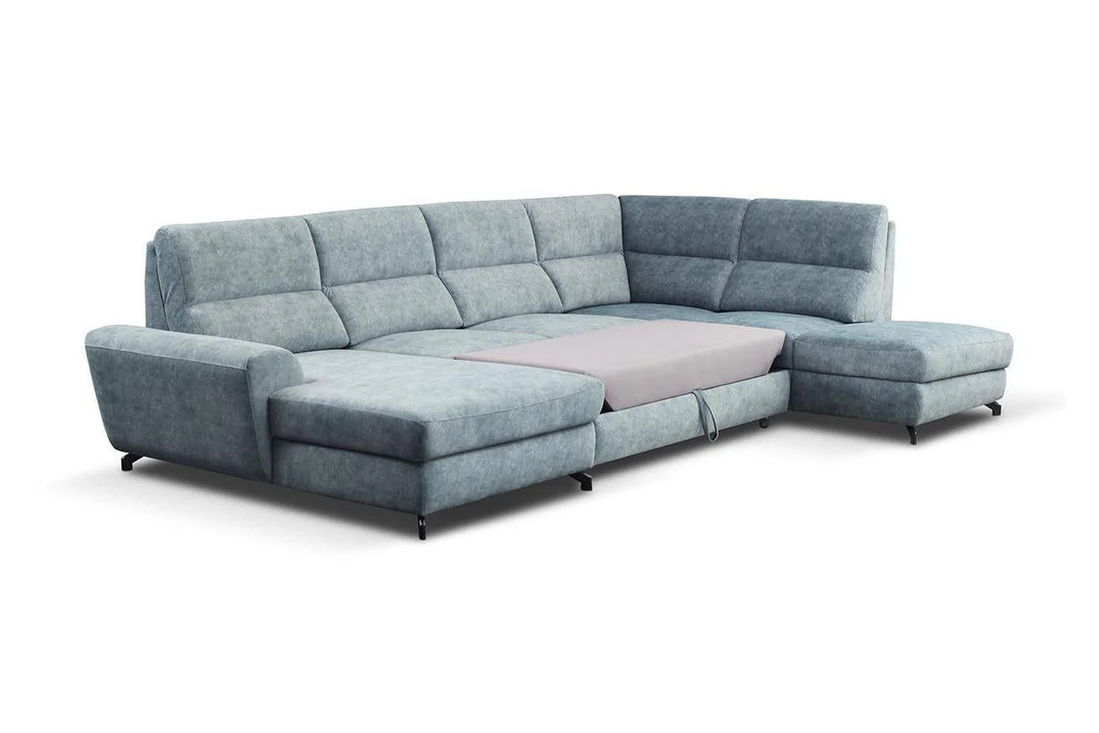 Valencia U Shape Corner Sofa Bed With Storage - Image 3