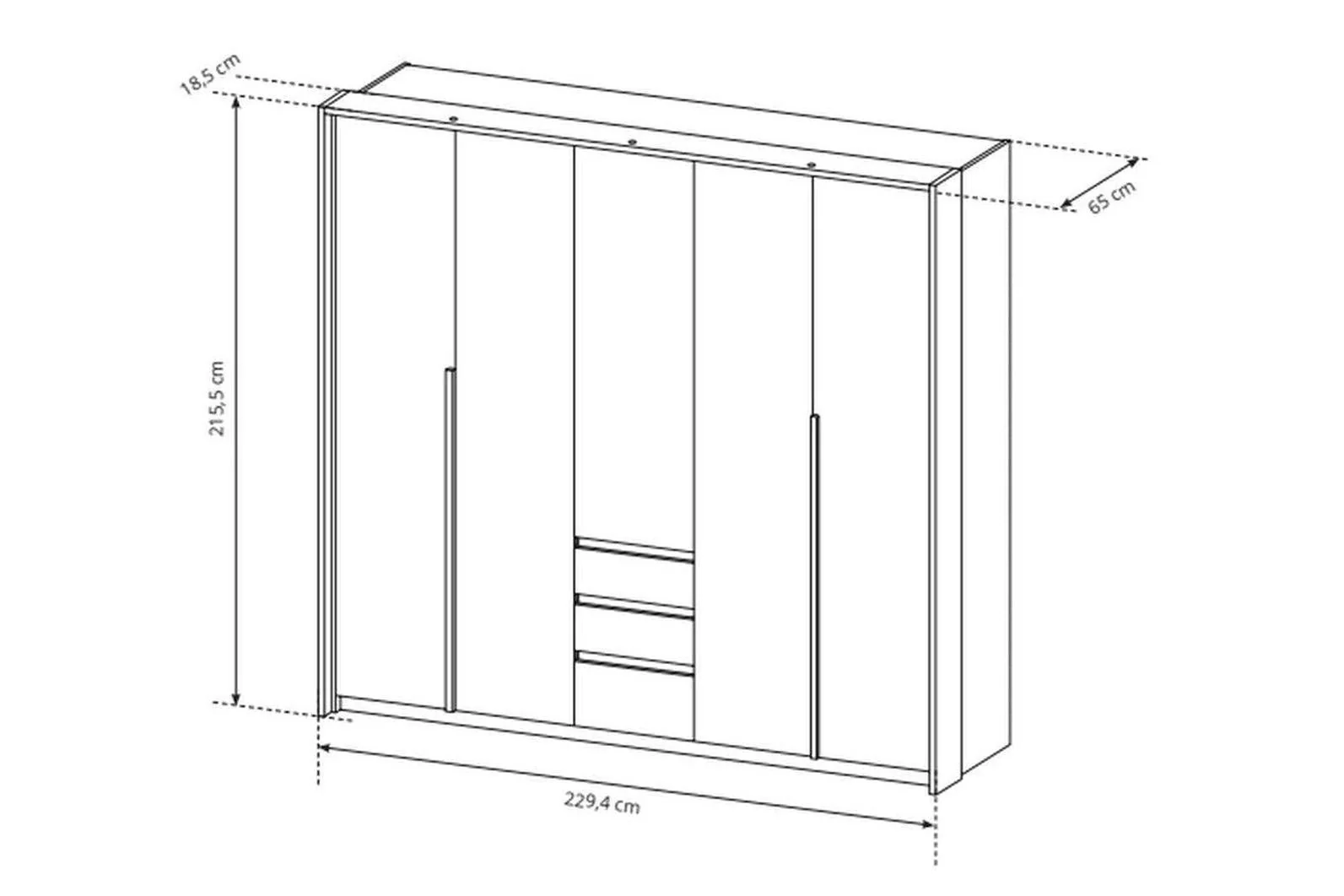 Xelo Wardrobe 230 - Image 7