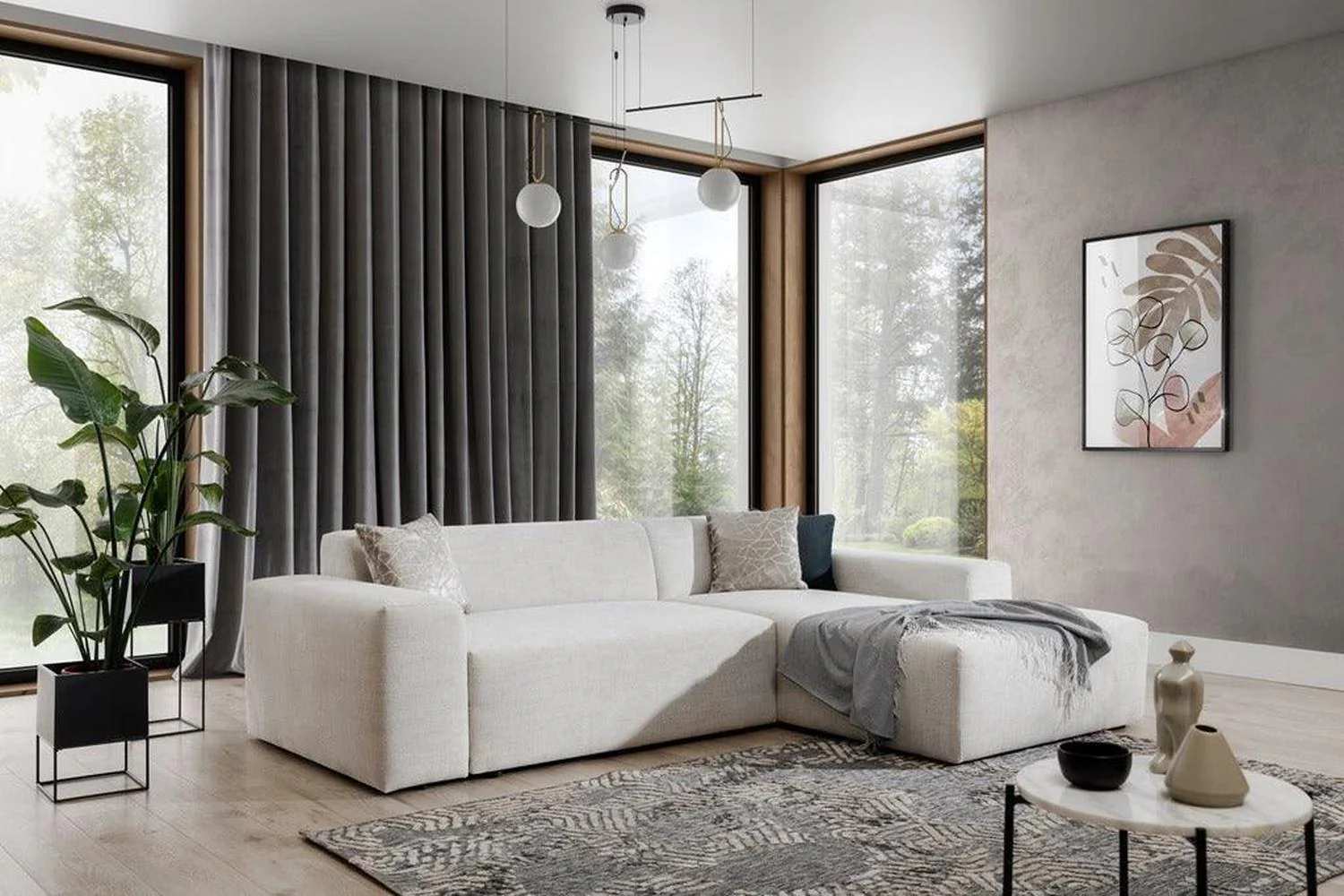 Zeus Corner Sofa Bed With Storage - Image 3