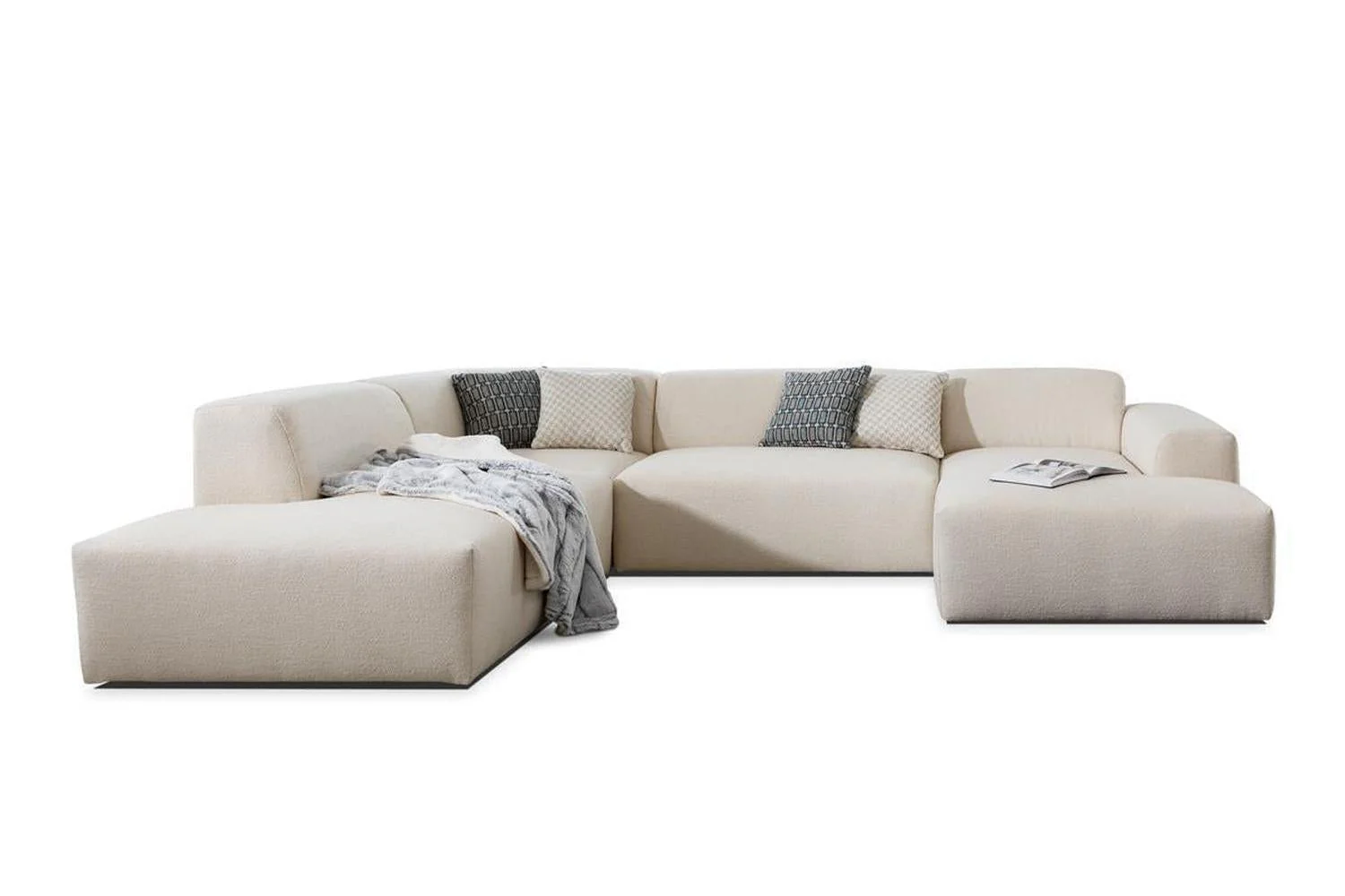 Zeus U Shape Corner Sofa - Image 3